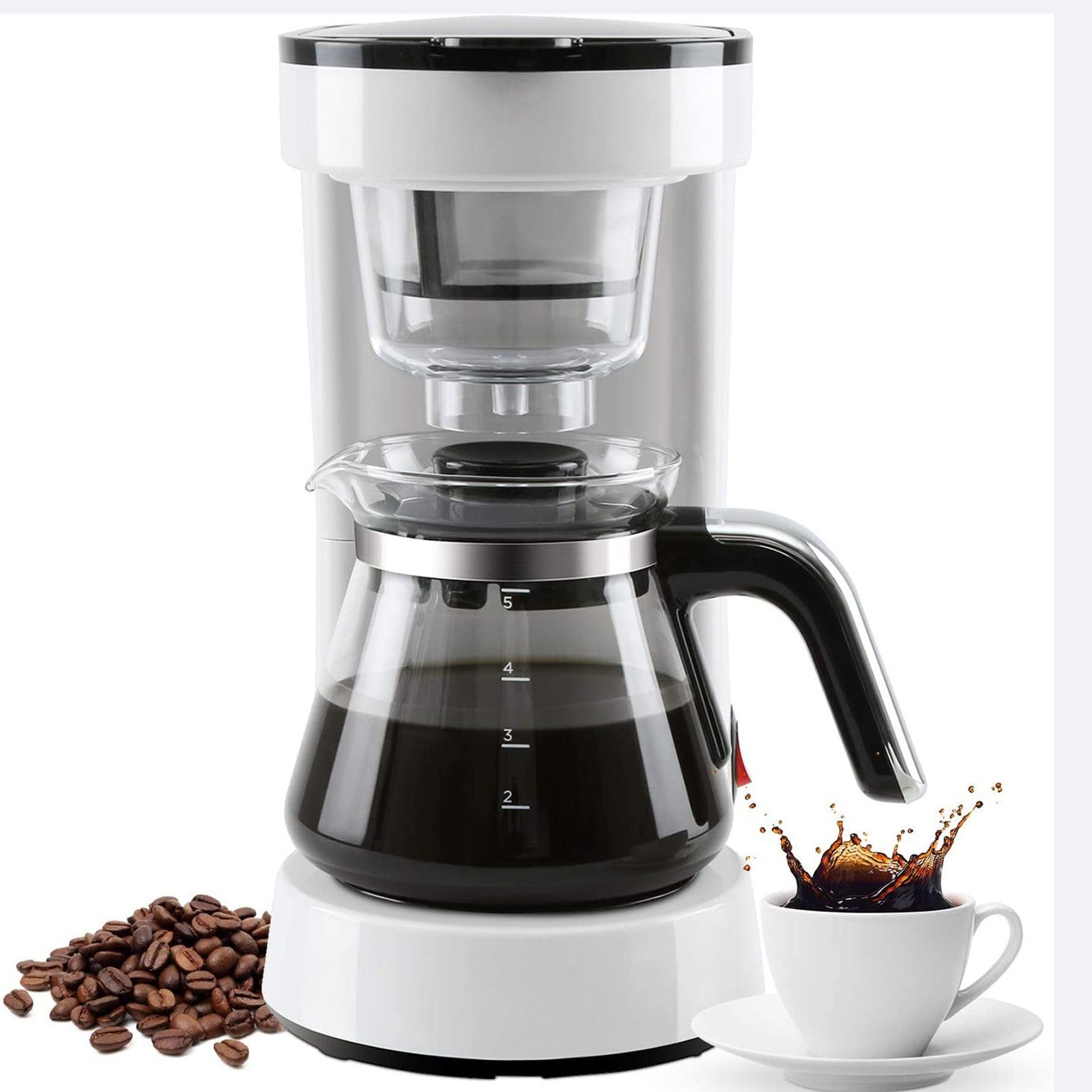 5 Cup Coffee Maker, Silver – Mount Rushmore Coffee Company